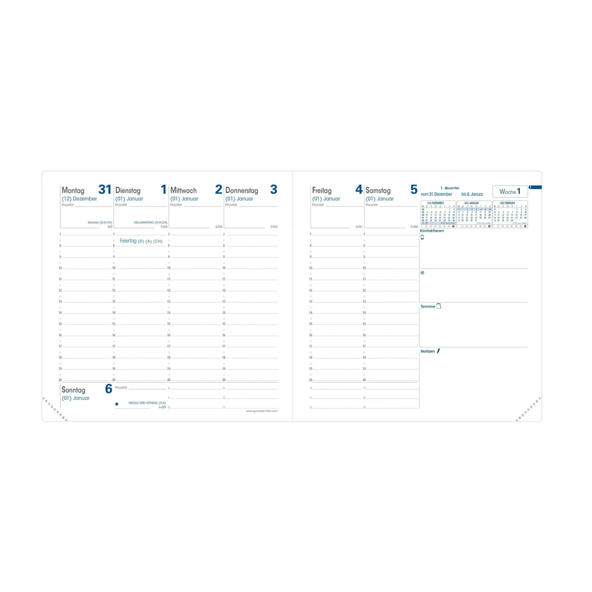 Bild: 3371010417940 | Executif VZ Soho rosa 2026 | Kalender im Schreibtischformat | Vadis