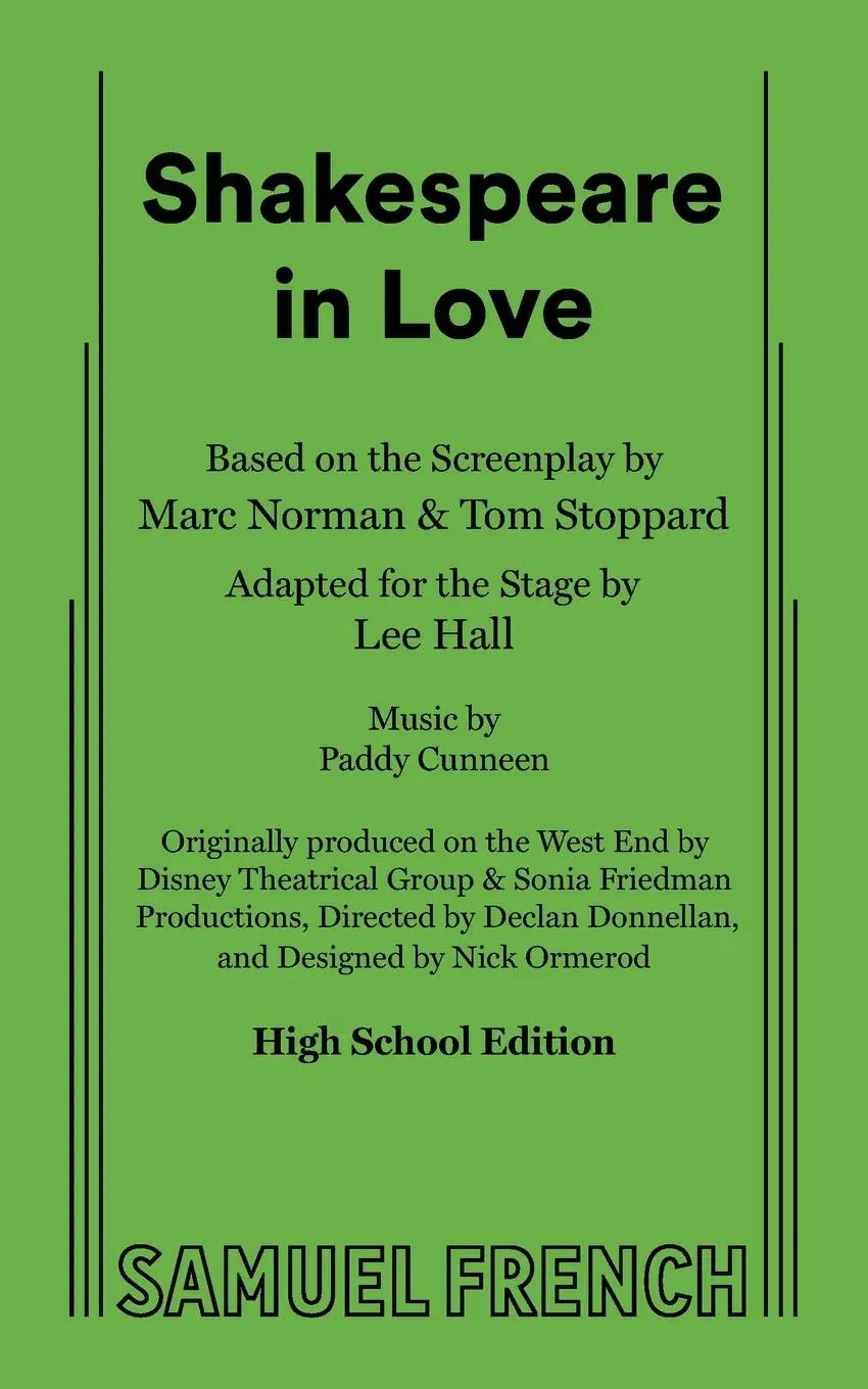 Cover: 9780573707940 | Shakespeare in Love (High School Edition) | Tom Stoppard (u. a.)