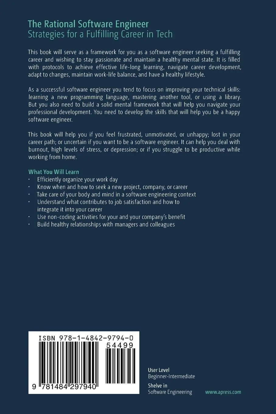 Rückseite: 9781484297940 | The Rational Software Engineer | Mykyta Chernenko | Taschenbuch | xix