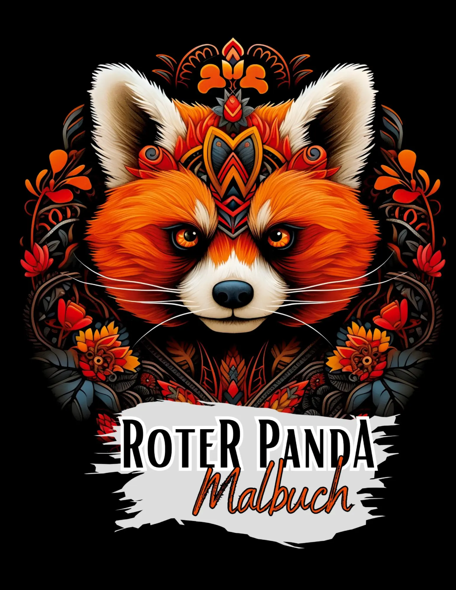 Cover: 9783384007940 | Schwarzes "Roter Panda Malbuch". | Lucy´s Schwarze Malbücher | Buch