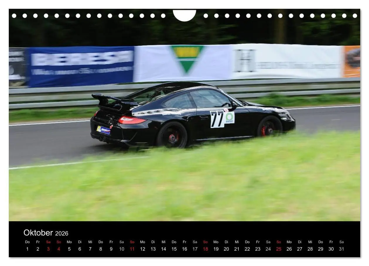 Bild: 9783516077940 | Bergrennen und Rallye im Porsche (Wandkalender 2026 DIN A4 quer),...