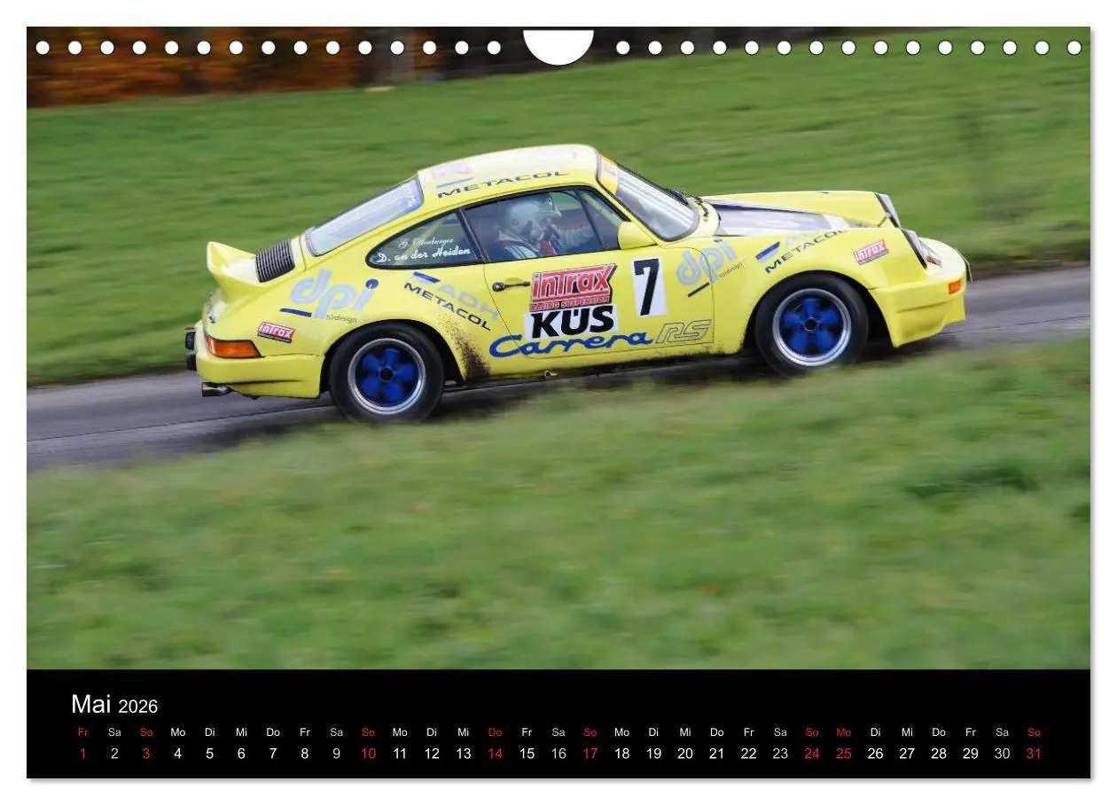 Bild: 9783516077940 | Bergrennen und Rallye im Porsche (Wandkalender 2026 DIN A4 quer),...