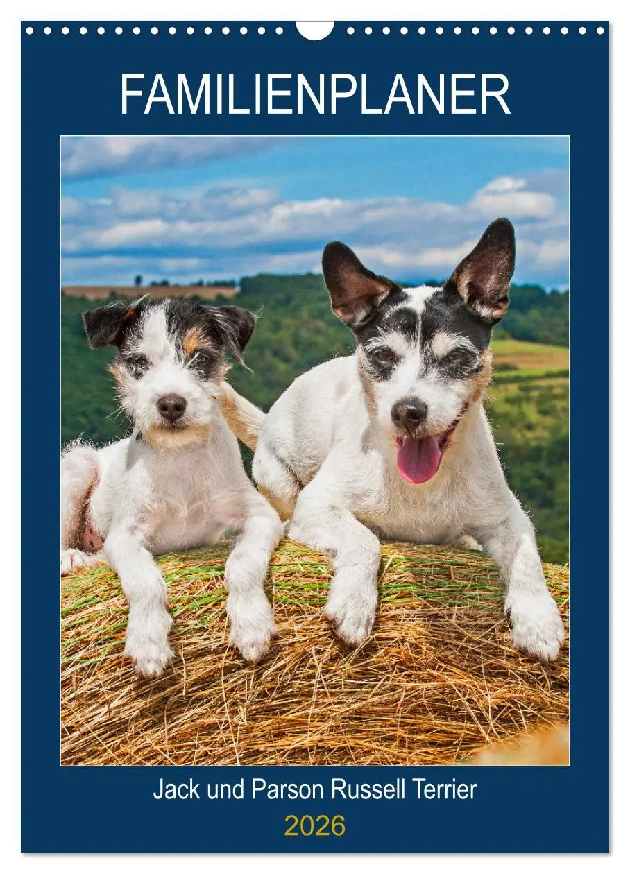 Cover: 9783516387940 | Familienplaner Jack und Parson Russell Terrier (Wandkalender 2026...