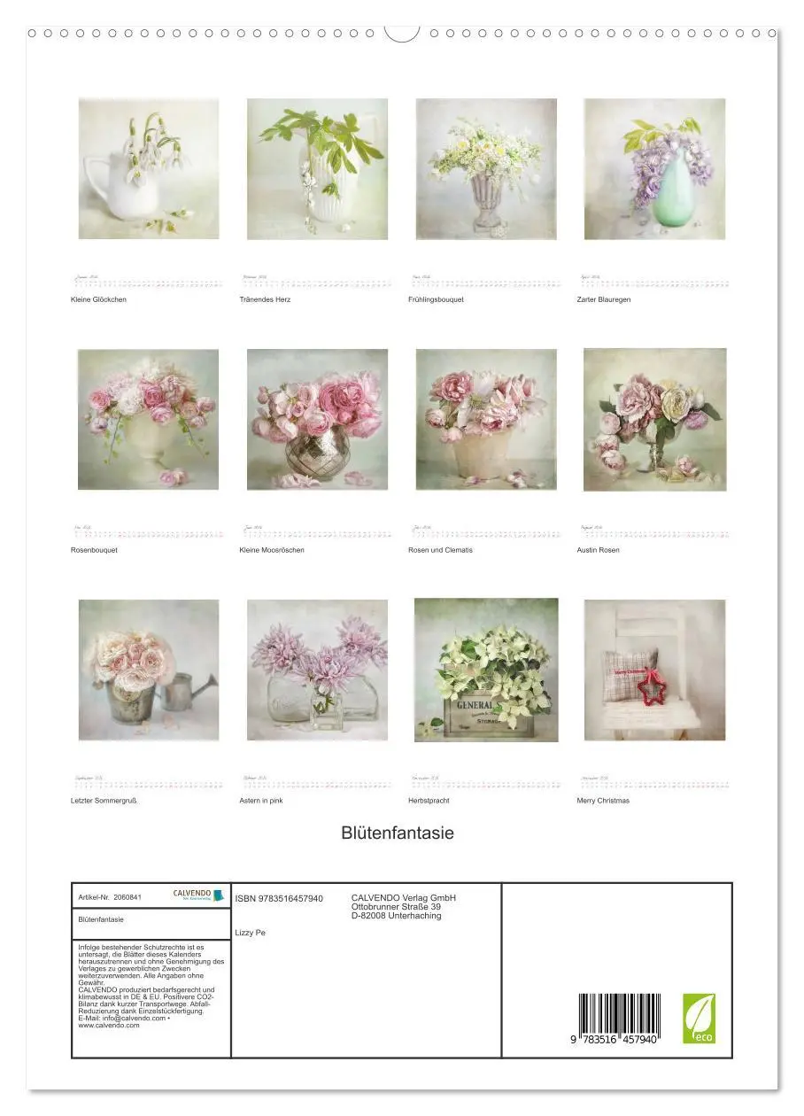 Bild: 9783516457940 | Blütenfantasie (hochwertiger Premium Wandkalender 2026 DIN A2...