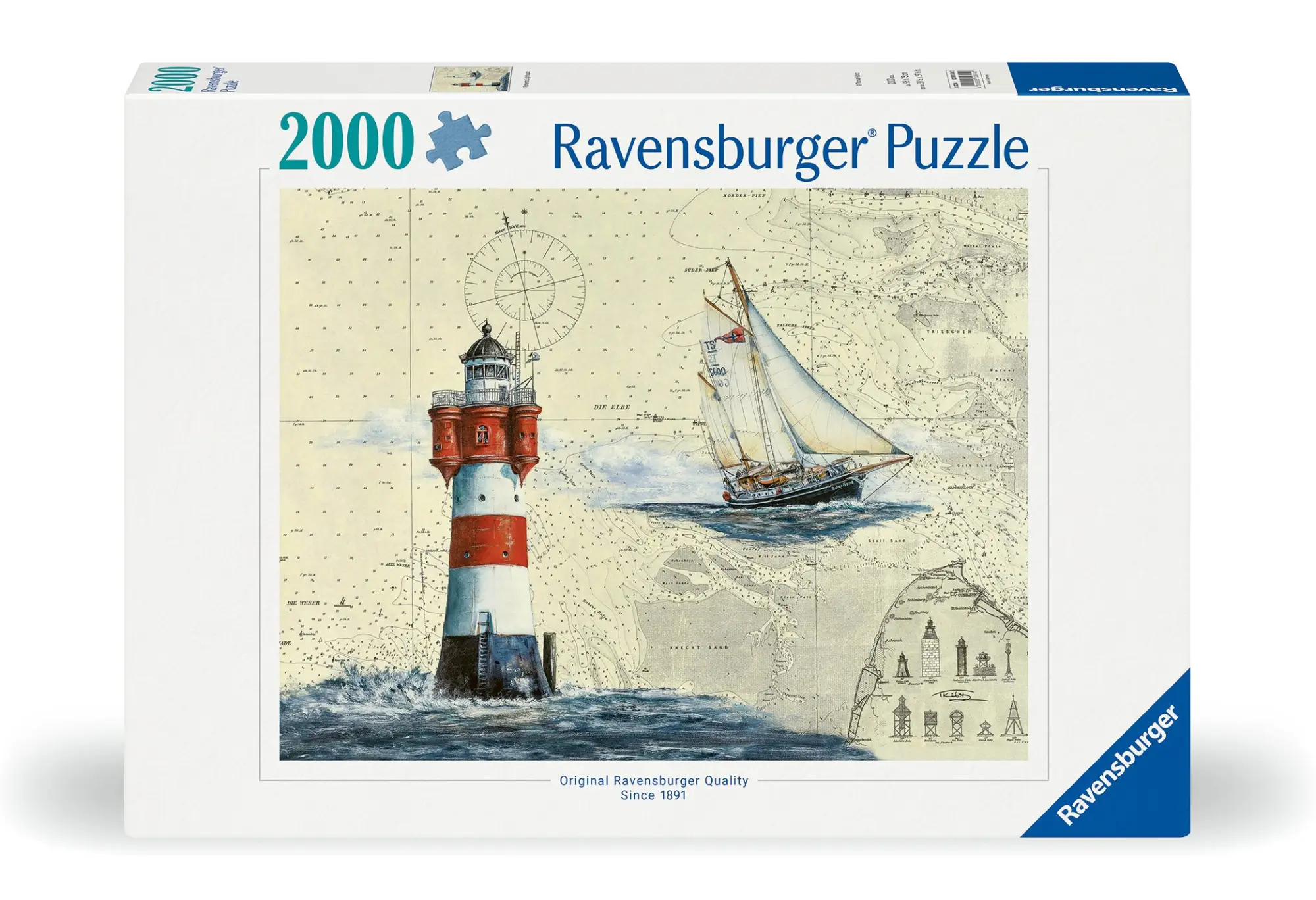 Cover: 4005555008040 | Erwachsenenpuzzle 2000 Teile - Romantischer Leuchtturm | Spiel | 2024
