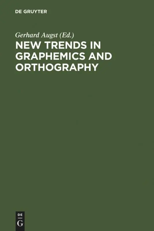 Cover: 9783110108040 | New Trends in Graphemics and Orthography | Gerhard Augst | Buch | XI