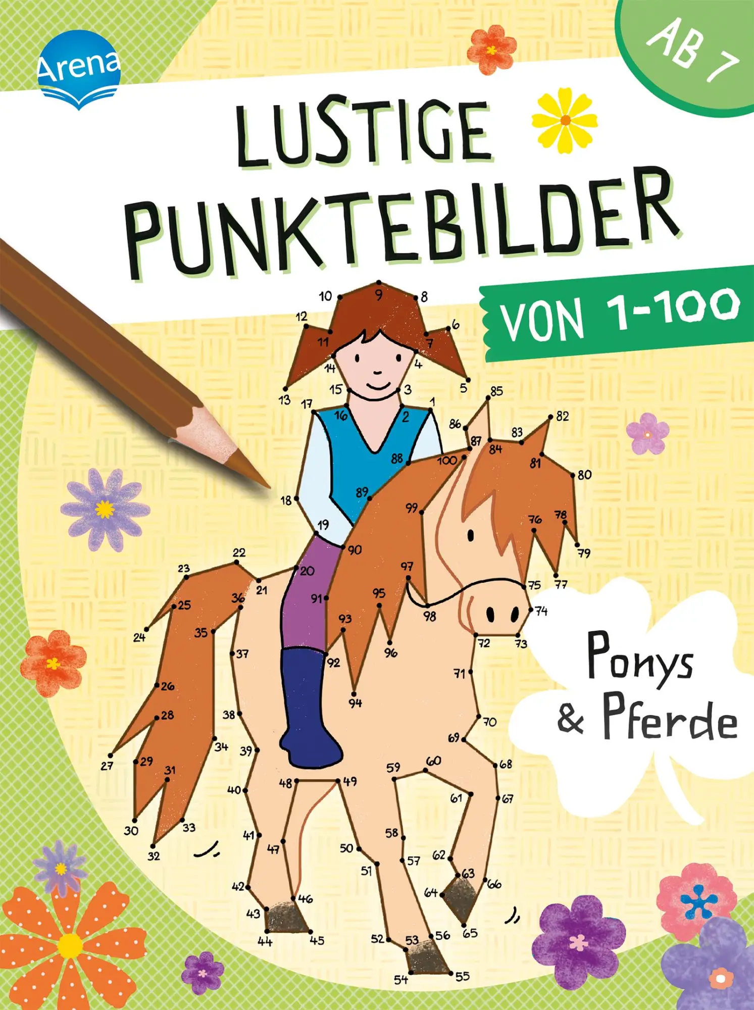Cover: 9783401718040 | Lustige Punktebilder von 1 bis 100. Ponys und Pferde | Beurenmeister