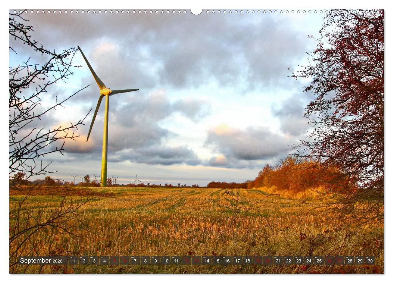 Bild: 9783457638040 | Windräder an der Ostsee! (Wandkalender 2026 DIN A2 quer), CALVENDO...