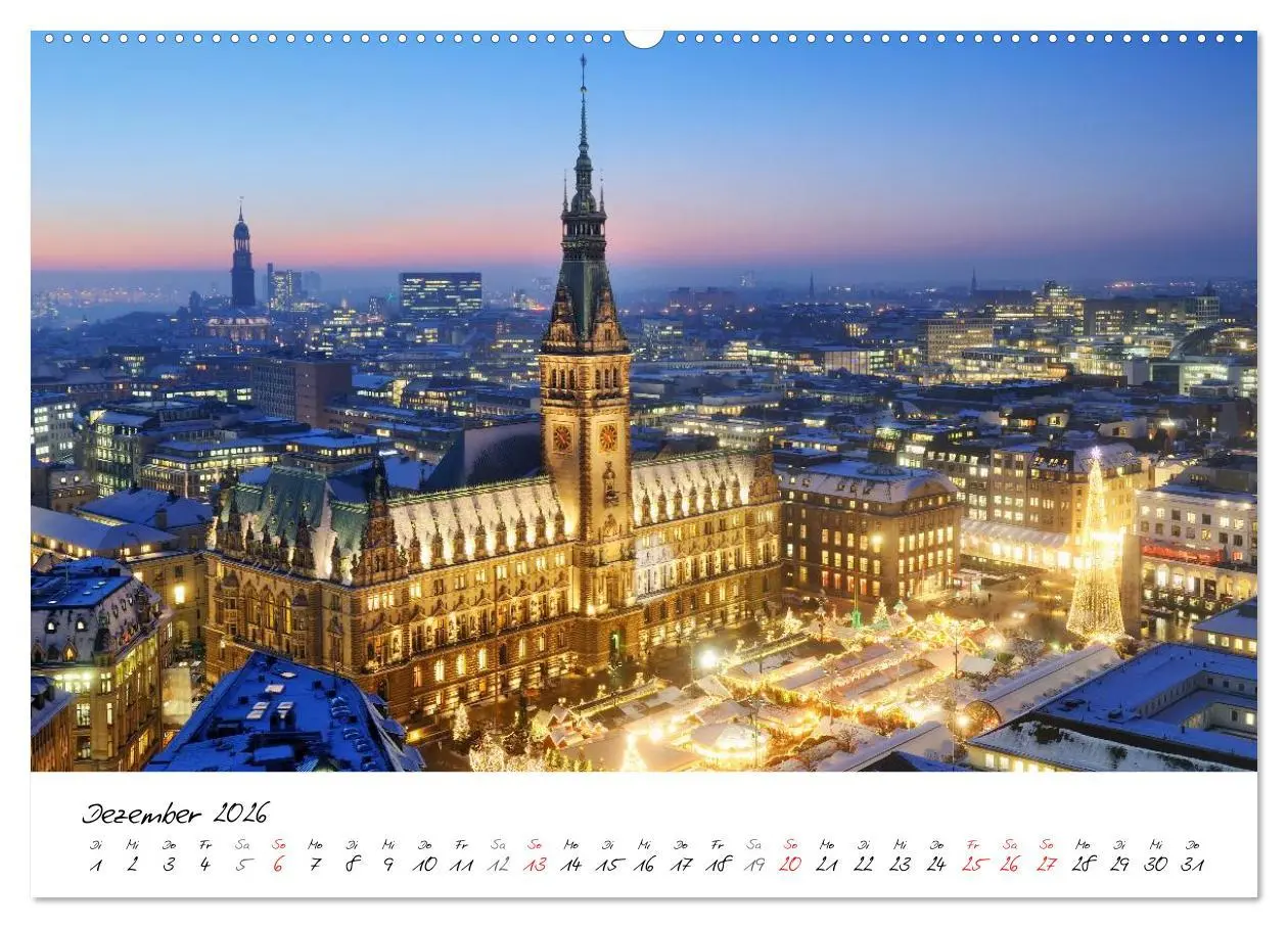 Bild: 9783516038040 | Mit Hamburg durchs Jahr 2026 (hochwertiger Premium Wandkalender...