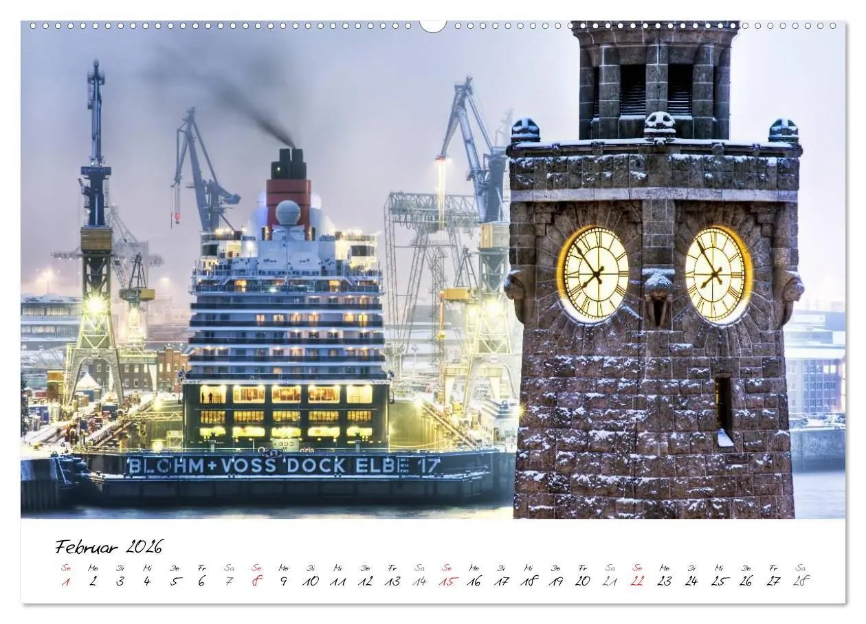 Bild: 9783516038040 | Mit Hamburg durchs Jahr 2026 (hochwertiger Premium Wandkalender...