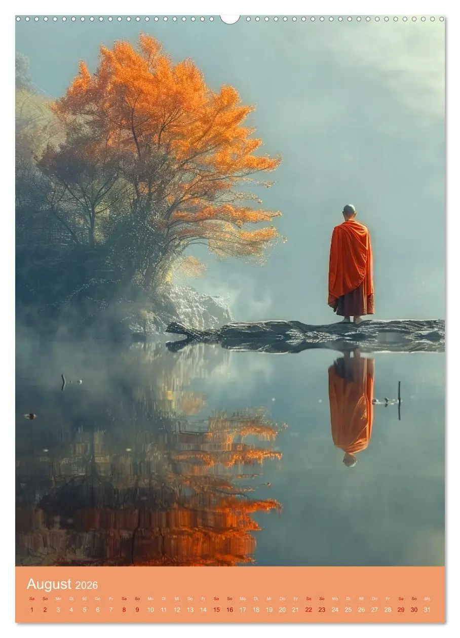 Bild: 9783516278040 | Meditative Stille (hochwertiger Premium Wandkalender 2026 DIN A2...