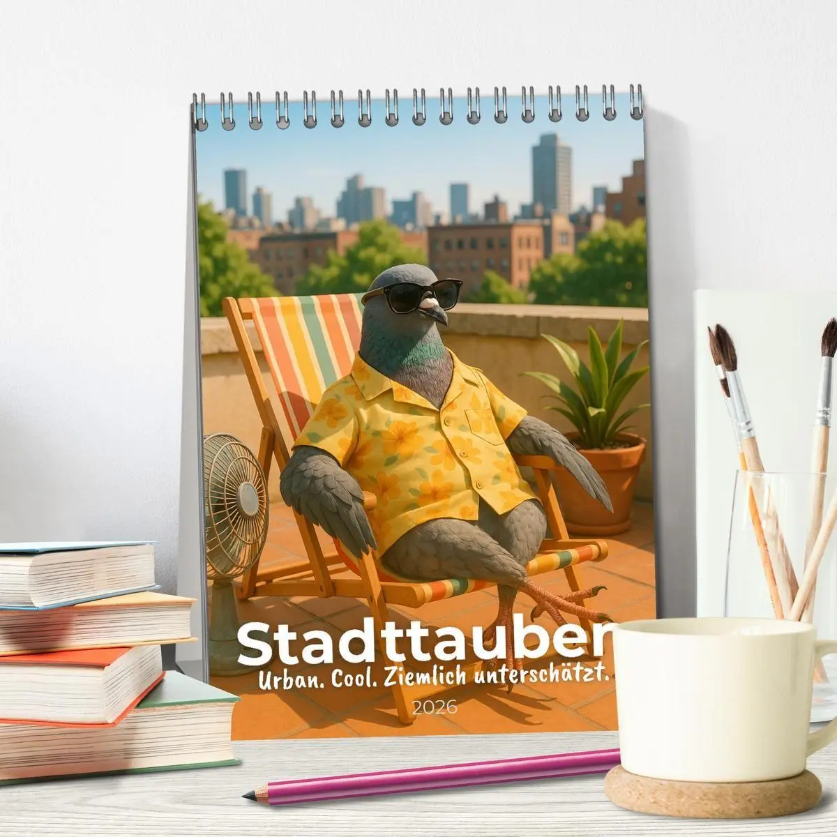 Bild: 9783516658040 | Stadttauben - Urban. Cool. Ziemlich unterschätzt. (Tischkalender...