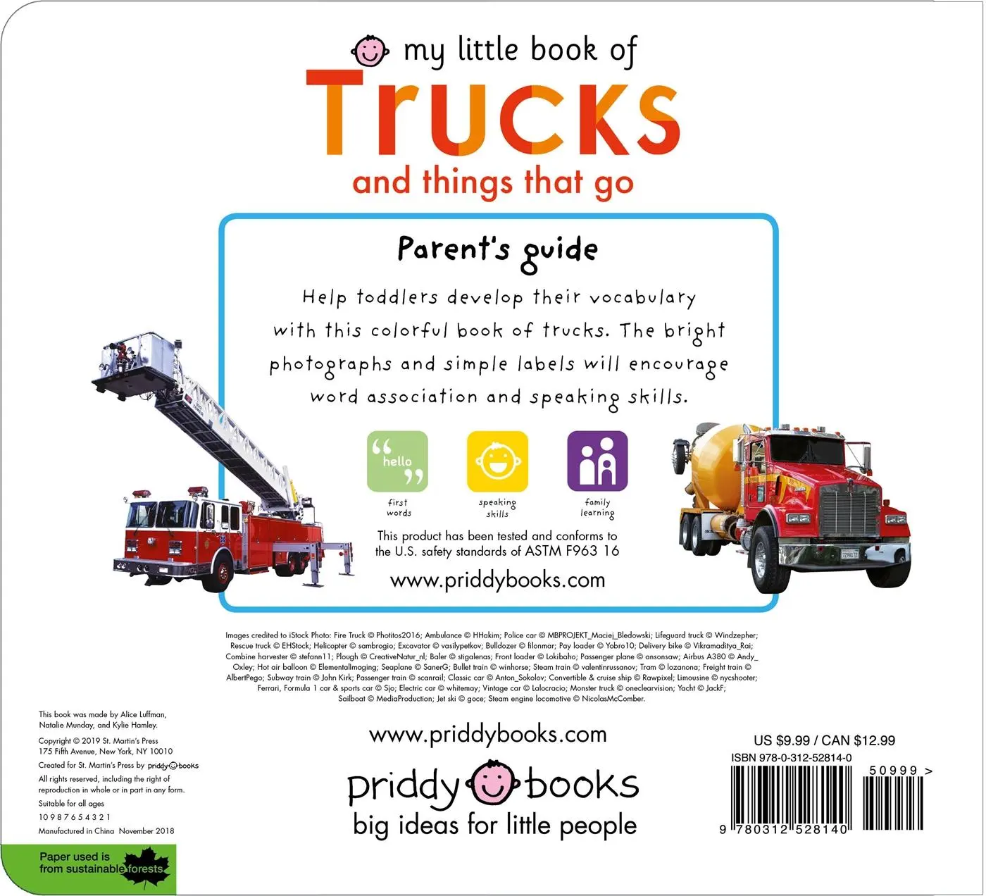 Rückseite: 9780312528140 | My Little Book of Trucks and Things That Go | St. Martin's Press