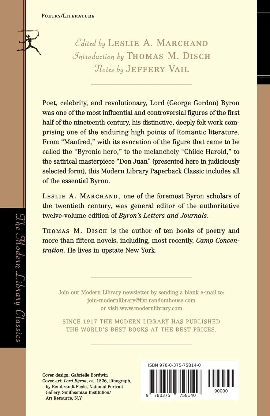 Rückseite: 9780375758140 | Selected Poetry of Lord Byron | George G. Byron | Taschenbuch | 2002