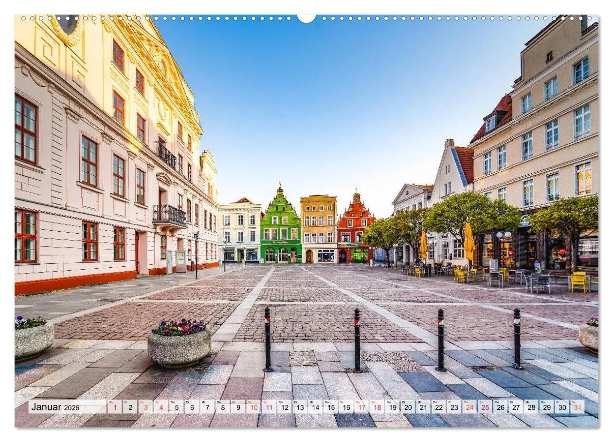 Bild: 9783457798140 | Güstrow Impressionen (Wandkalender 2026 DIN A2 quer), CALVENDO...