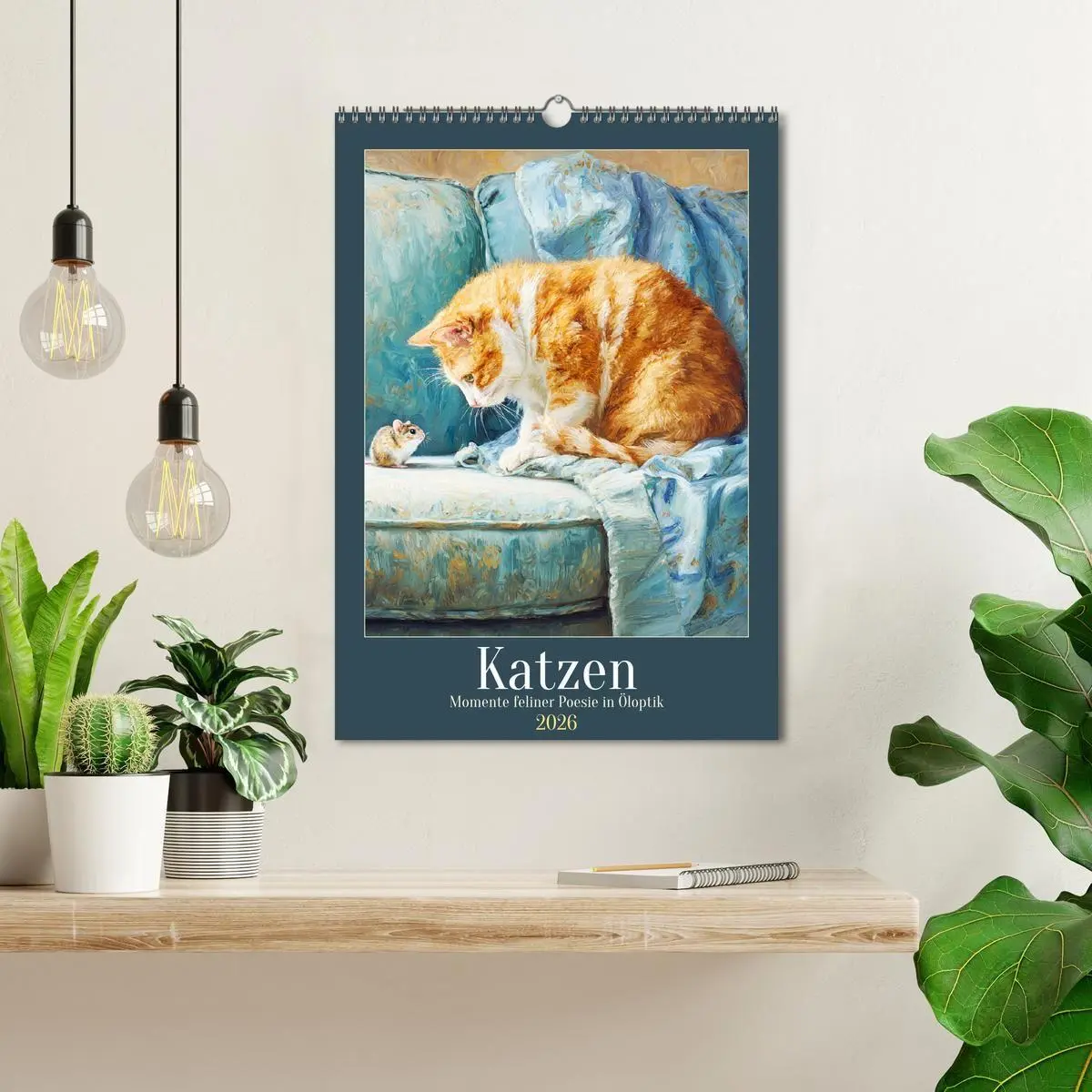 Bild: 9783516718140 | Katzen. Momente feliner Poesie in Öloptik (Wandkalender 2026 DIN A3...