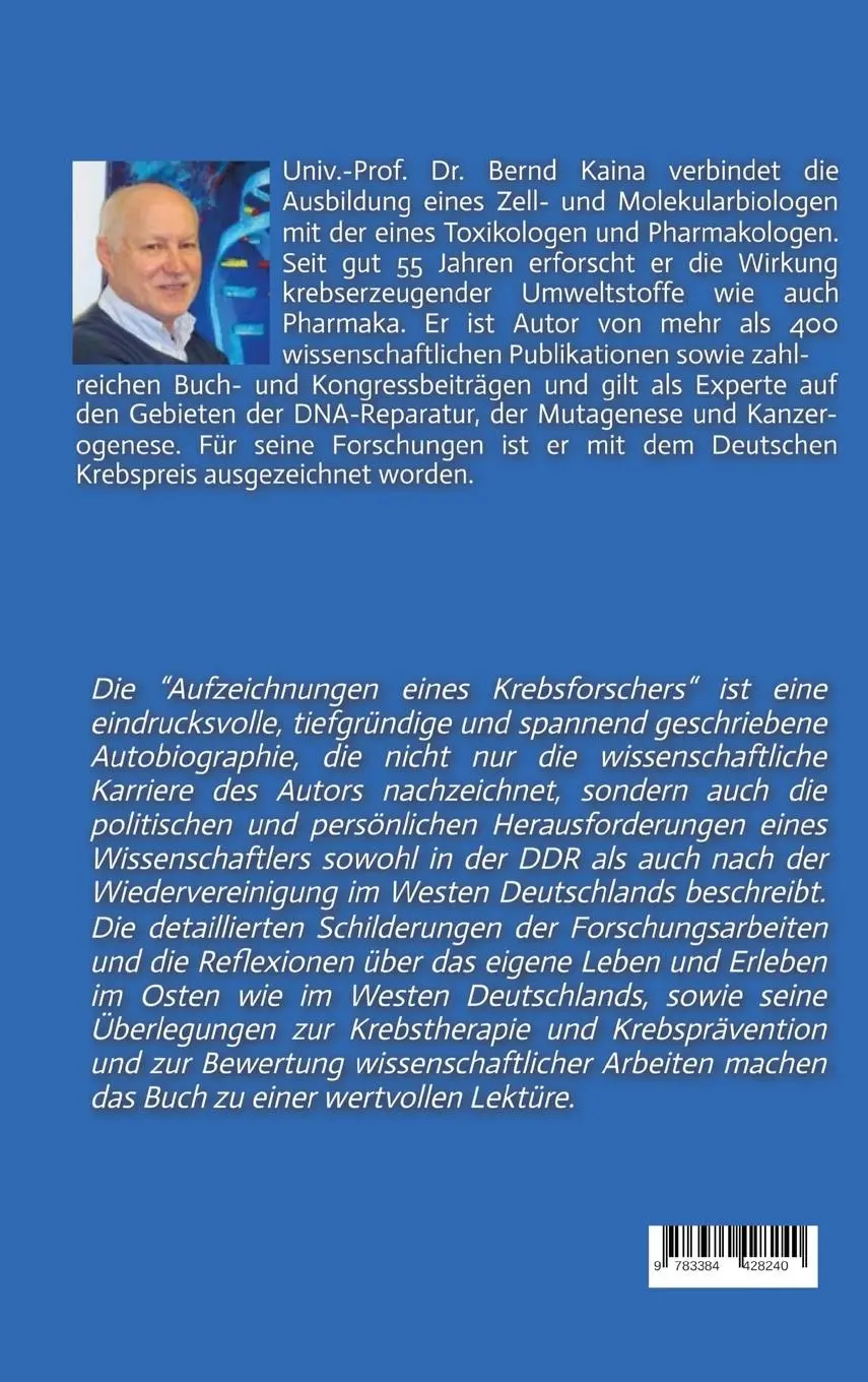 Rückseite: 9783384428240 | Im Osten und im Westen - Aufzeichnungen eines Krebsforschers | Kaina