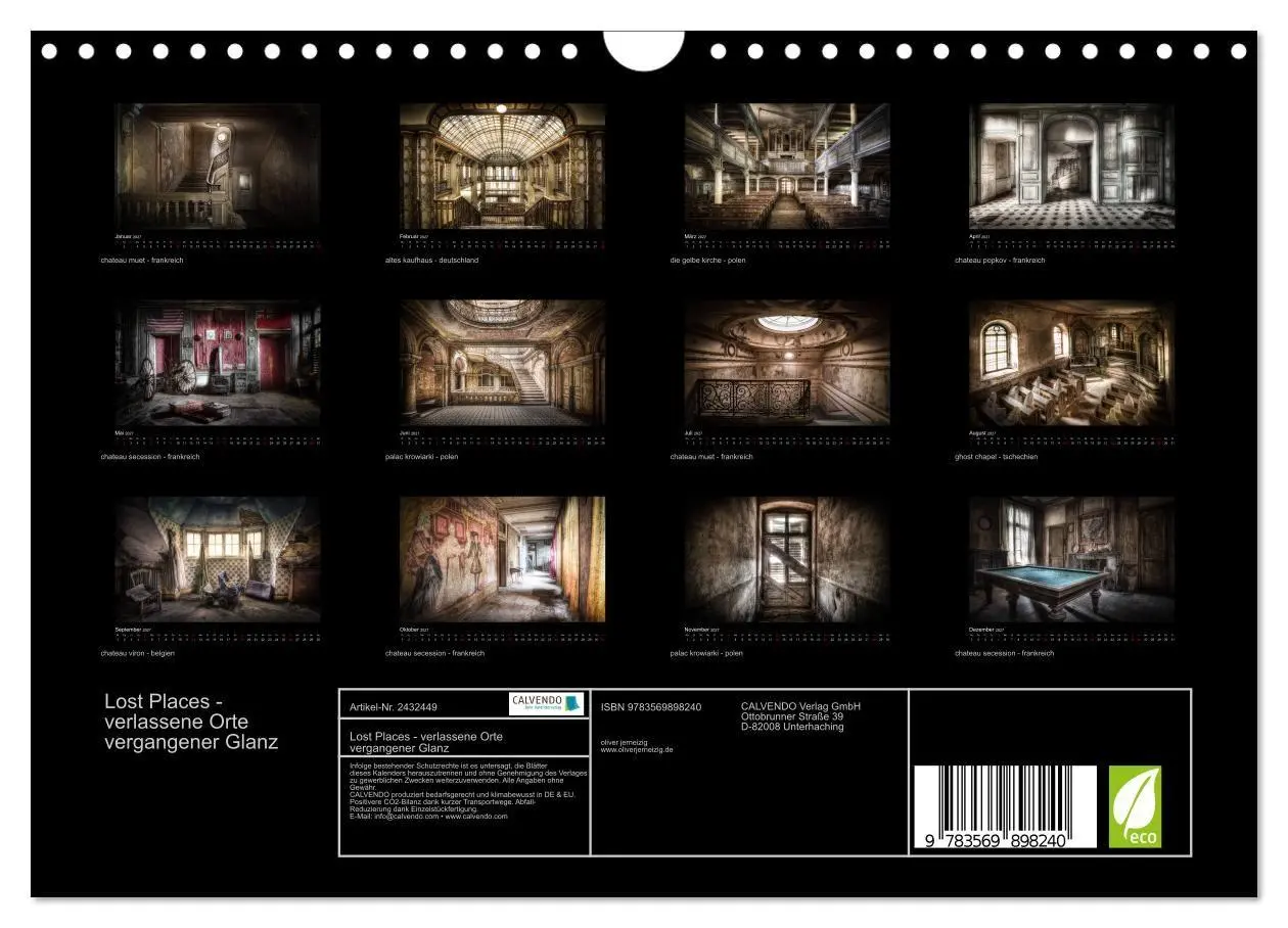 Bild: 9783569898240 | Lost Places - verlassene Orte vergangener Glanz (Wandkalender 2027...