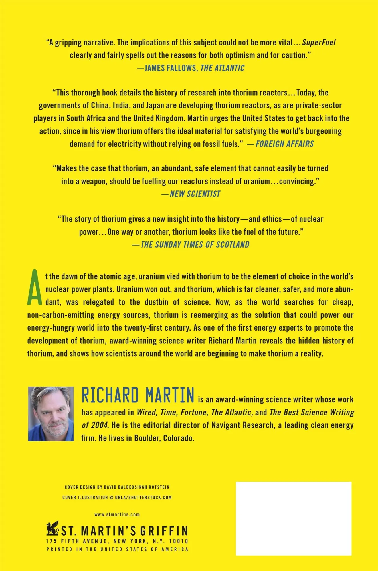 Rückseite: 9781137278340 | SuperFuel | Richard Martin | Taschenbuch | Englisch | 2013 | Griffin