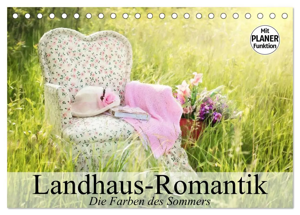 Cover: 9783516008340 | Landhaus-Romantik. Die Farben des Sommers (Tischkalender 2026 DIN...