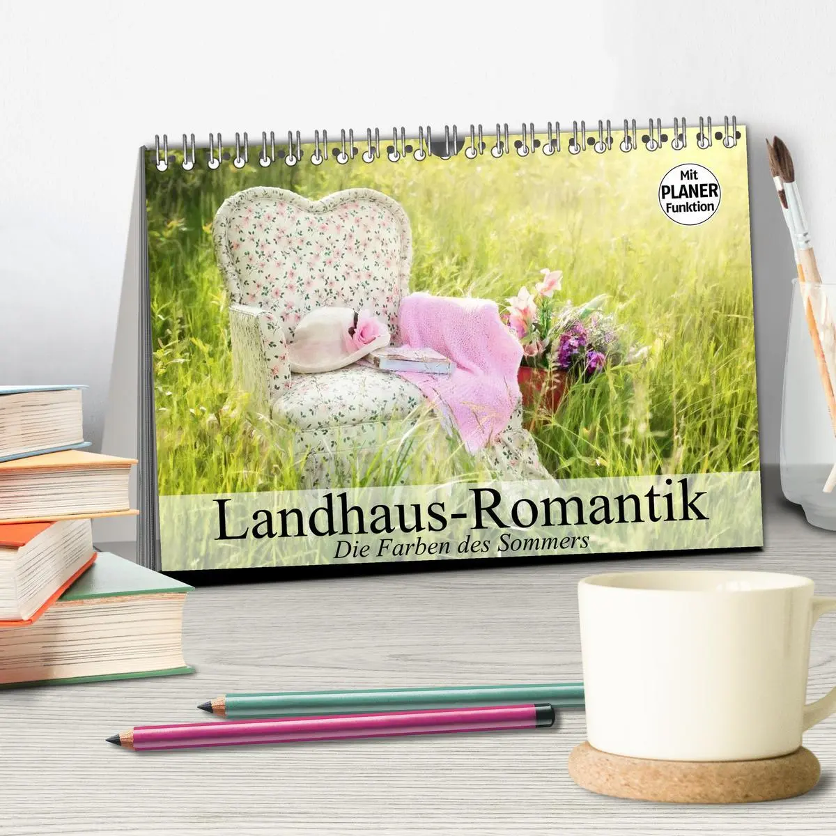 Bild: 9783516008340 | Landhaus-Romantik. Die Farben des Sommers (Tischkalender 2026 DIN...