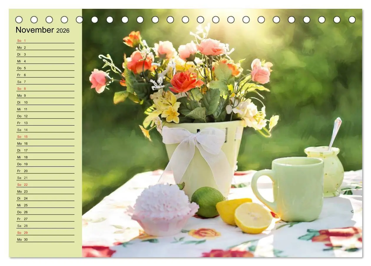 Bild: 9783516008340 | Landhaus-Romantik. Die Farben des Sommers (Tischkalender 2026 DIN...