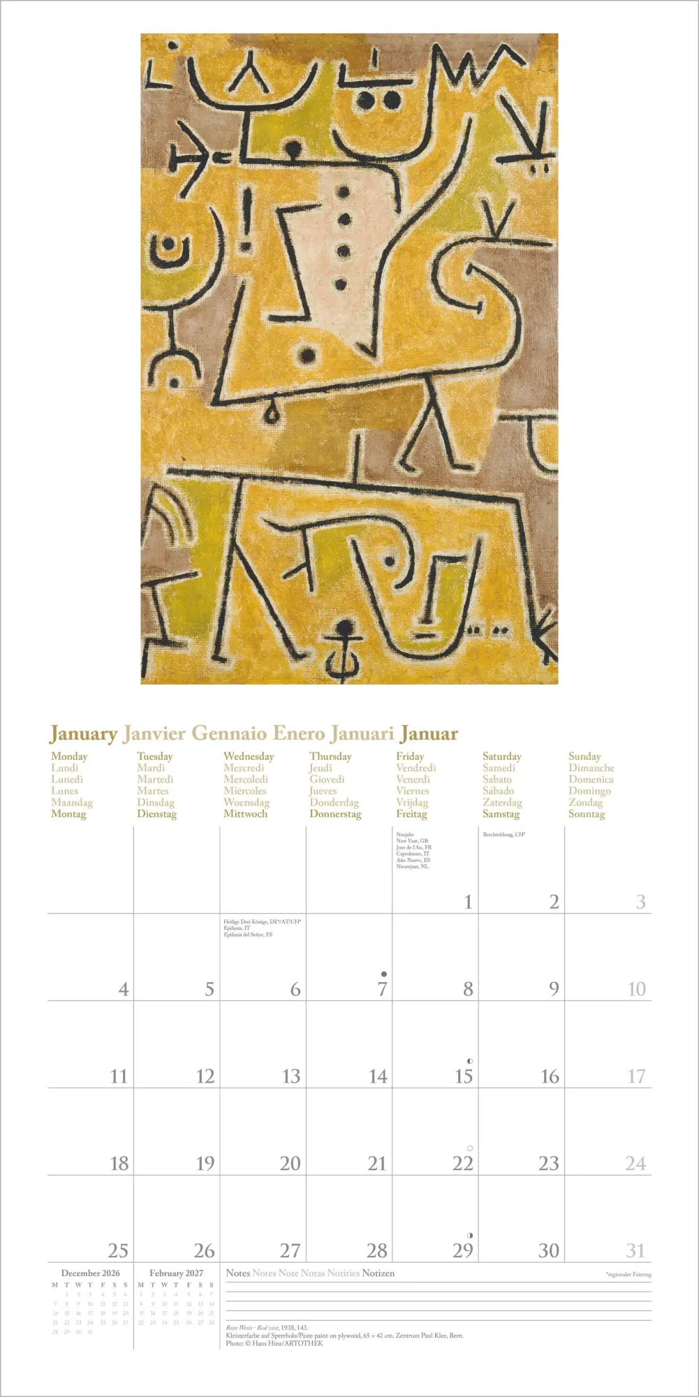 Bild: 4069095018440 | Paul Klee 2027 | Neumann Verlage GmbH &amp; Co KG | Kalender | 14 S.