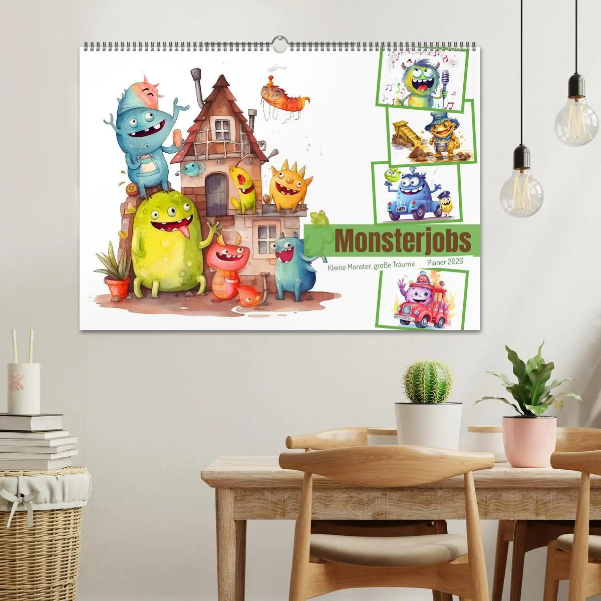 Bild: 9783457528440 | Monsterjobs - Kleine Monster, große Träume (Wandkalender 2026 DIN...