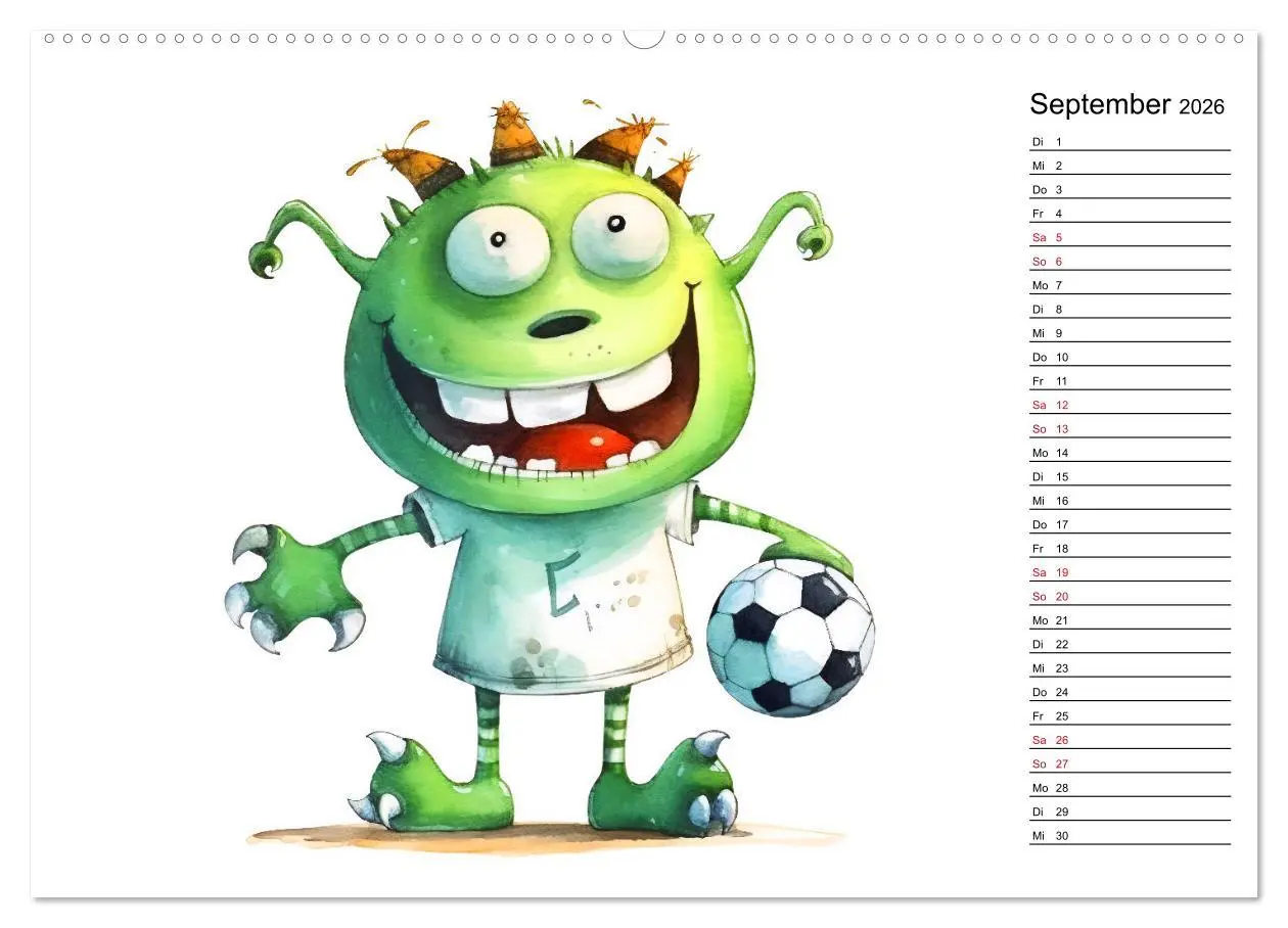 Bild: 9783457528440 | Monsterjobs - Kleine Monster, große Träume (Wandkalender 2026 DIN...