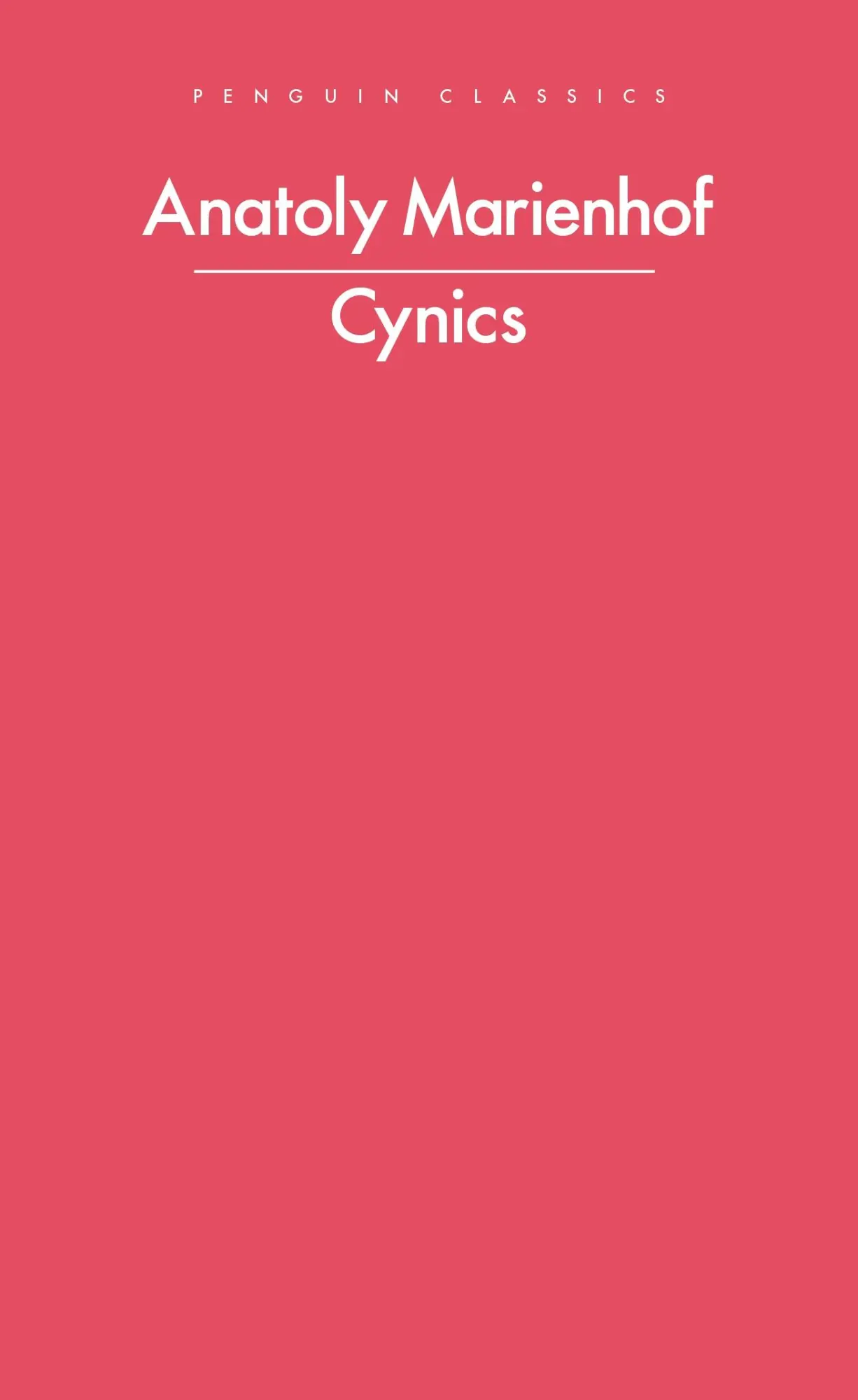 Cover: 9780241688540 | Cynics | Anatoly Marienhof | Taschenbuch | Penguin Modern Classics