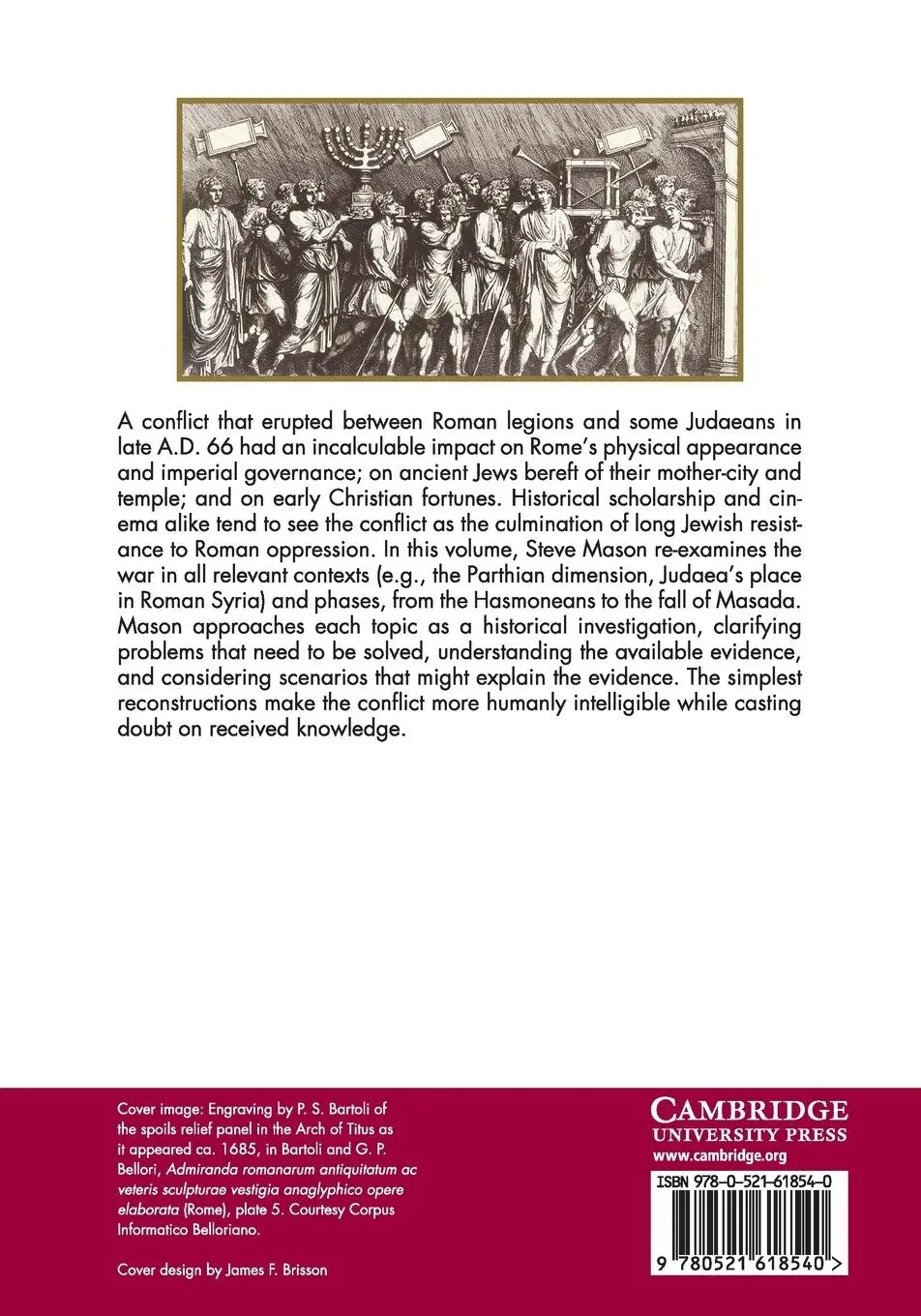 Rückseite: 9780521618540 | A History of the Jewish War | Steve Mason | Taschenbuch | Paperback