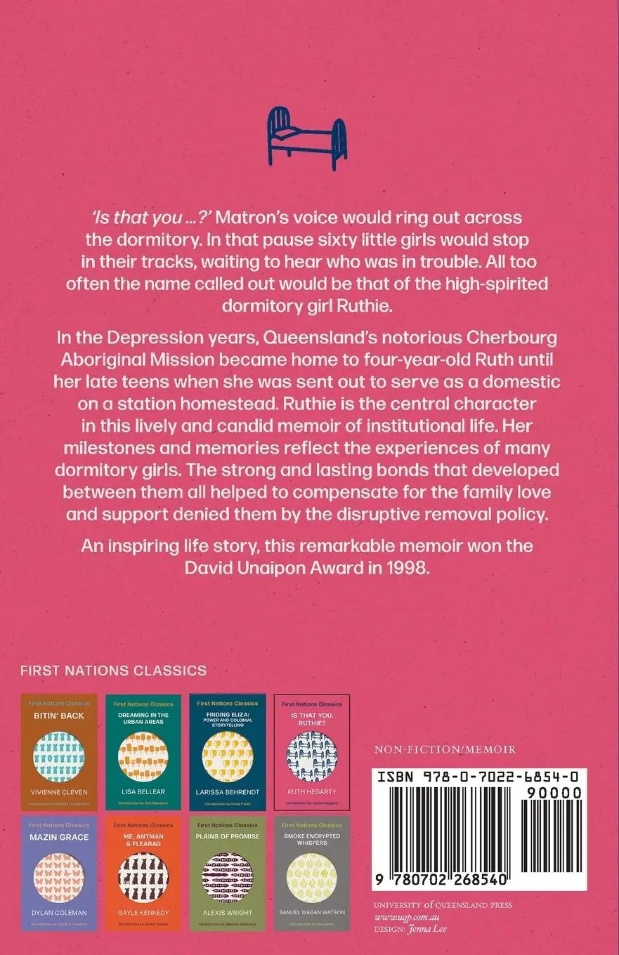 Rückseite: 9780702268540 | Is That You, Ruthie? | Introduced by Jackie Huggins | Ruth Hegarty