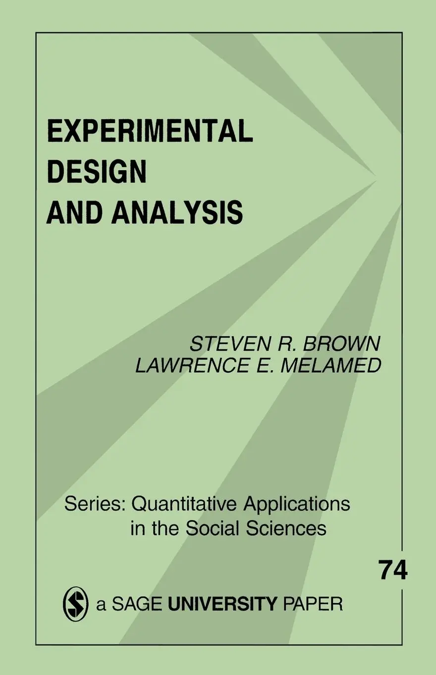 Cover: 9780803938540 | Experimental Design &amp; Analysis | Steven R. Brown (u. a.) | Taschenbuch