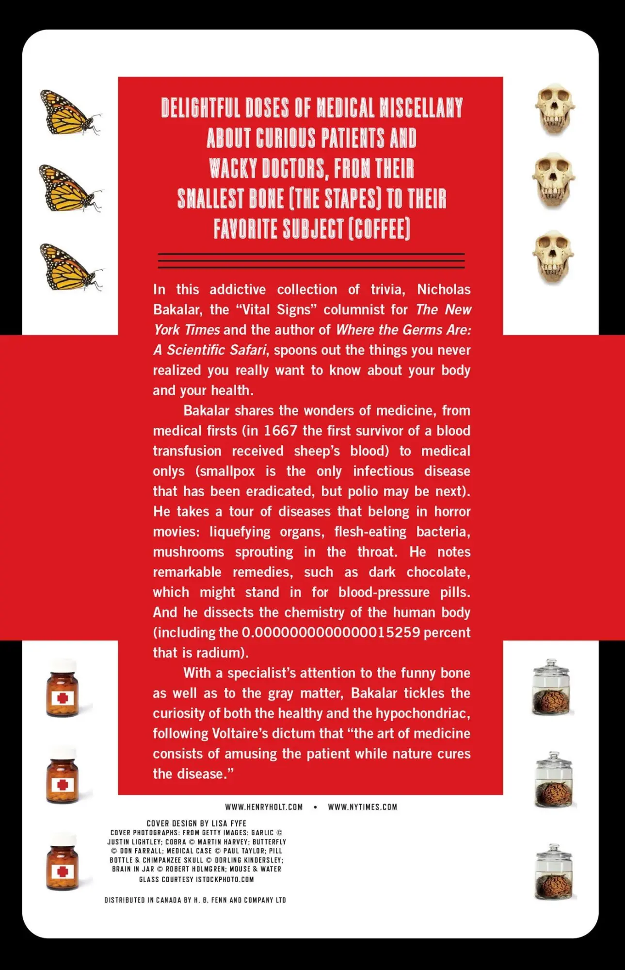 Rückseite: 9780805088540 | The Medicine Cabinet of Curiosities | Nick Bakalar | Taschenbuch