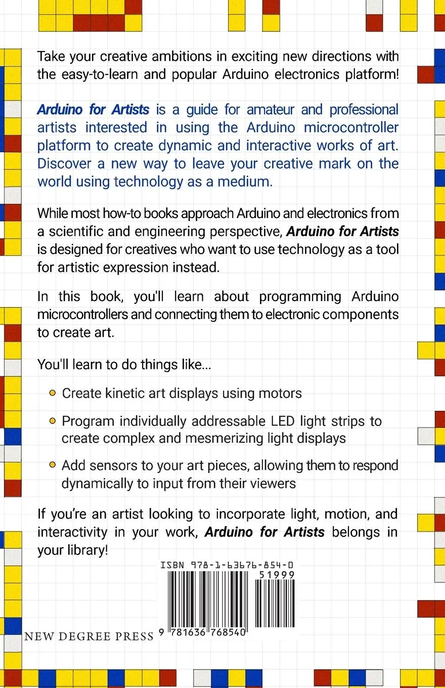 Rückseite: 9781636768540 | Arduino for Artists | Matthew McClain | Taschenbuch | Englisch | 2021