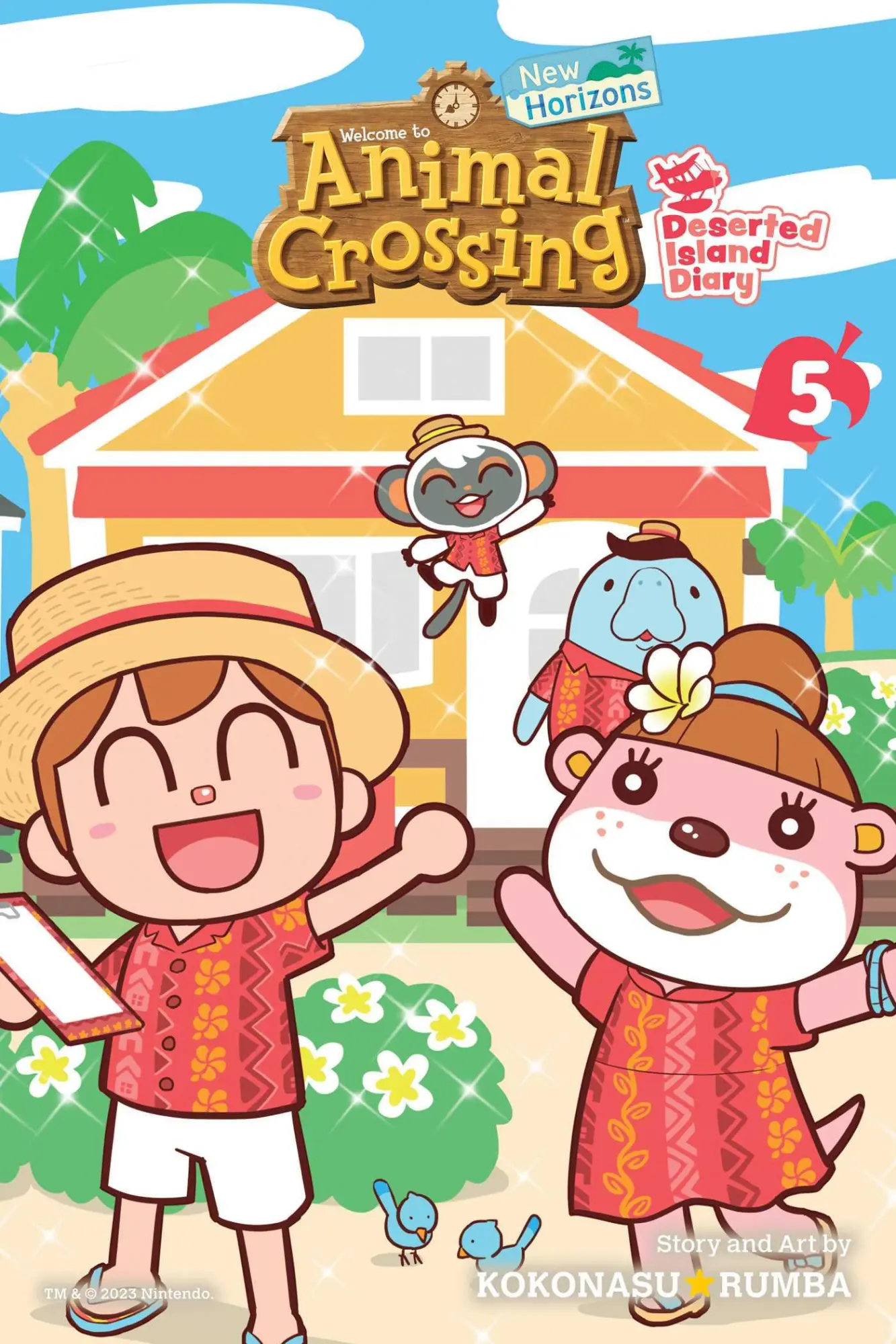 Cover: 9781974738540 | Animal Crossing: New Horizons, Vol. 5 | Deserted Island Diary | Rumba