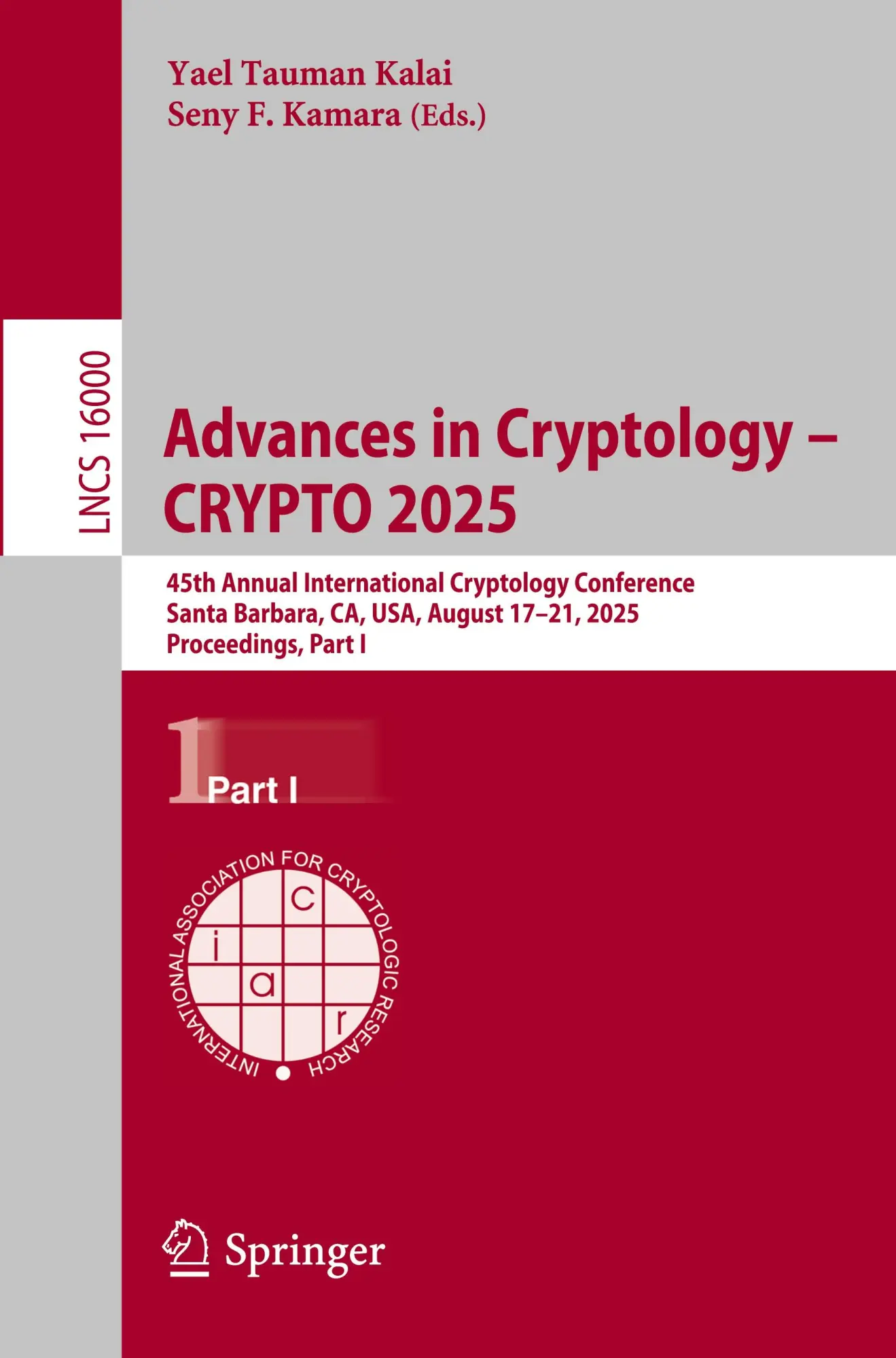 Advances in Cryptology - CRYPTO 2025