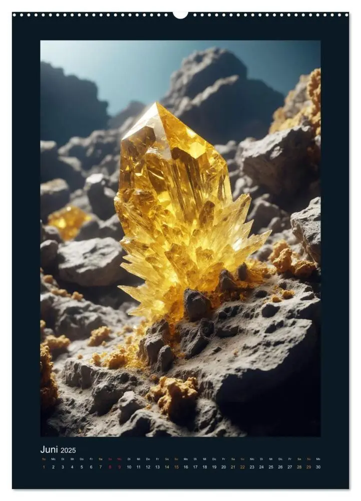 Bild: 9783457138540 | Fantastische Mineralien - Geheimnisvolle Schätze (Wandkalender 2025...