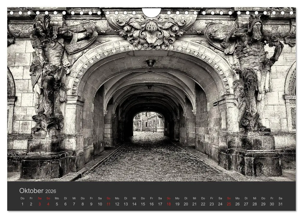 Bild: 9783516158540 | Dresden Schwarz Weiss 2026 (Wandkalender 2026 DIN A4 quer),...