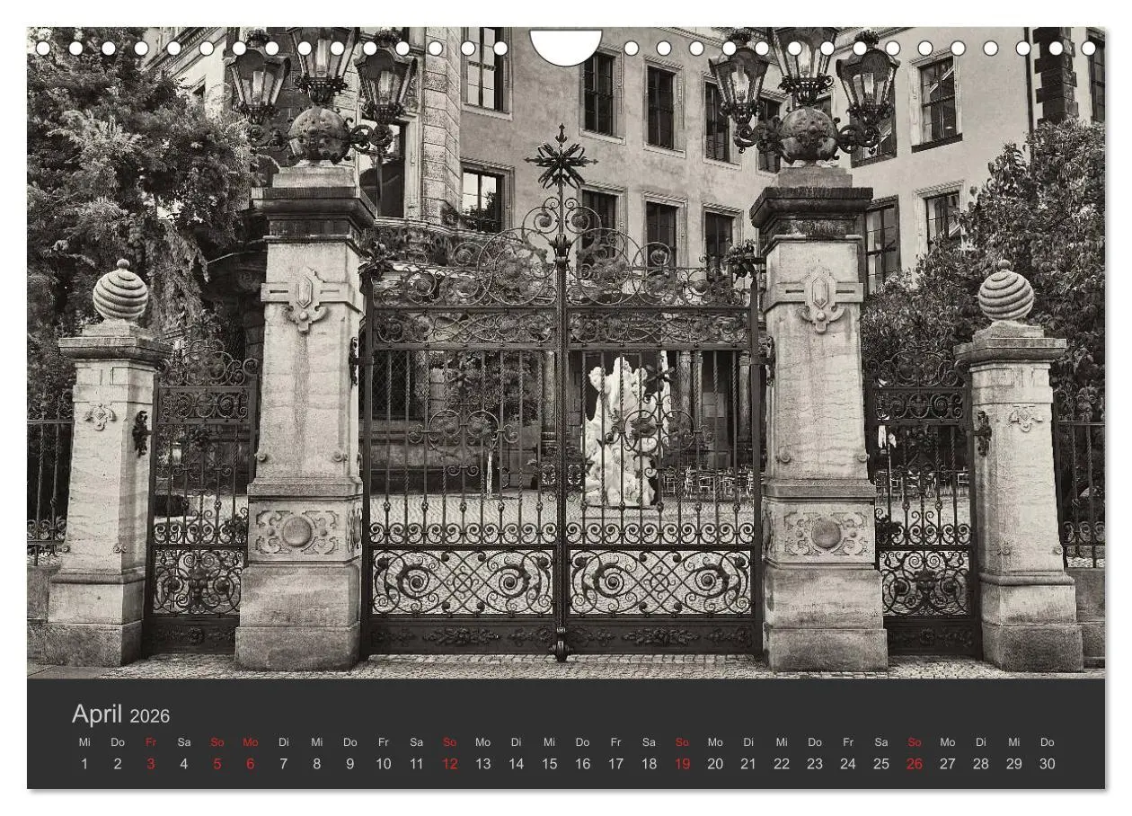 Bild: 9783516158540 | Dresden Schwarz Weiss 2026 (Wandkalender 2026 DIN A4 quer),...