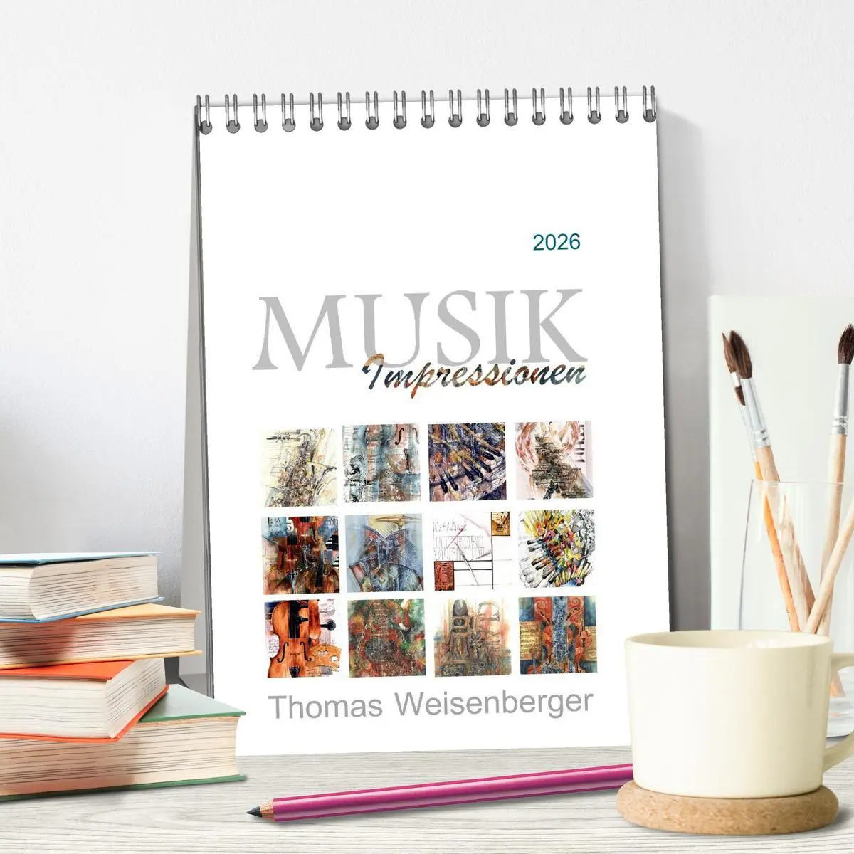 Bild: 9783516468540 | MUSIK Impressionen (Tischkalender 2026 DIN A5 hoch), CALVENDO...