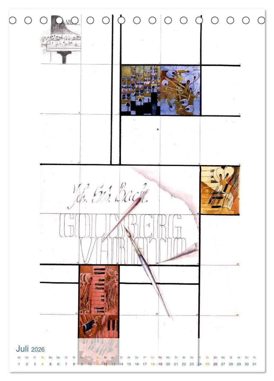 Bild: 9783516468540 | MUSIK Impressionen (Tischkalender 2026 DIN A5 hoch), CALVENDO...