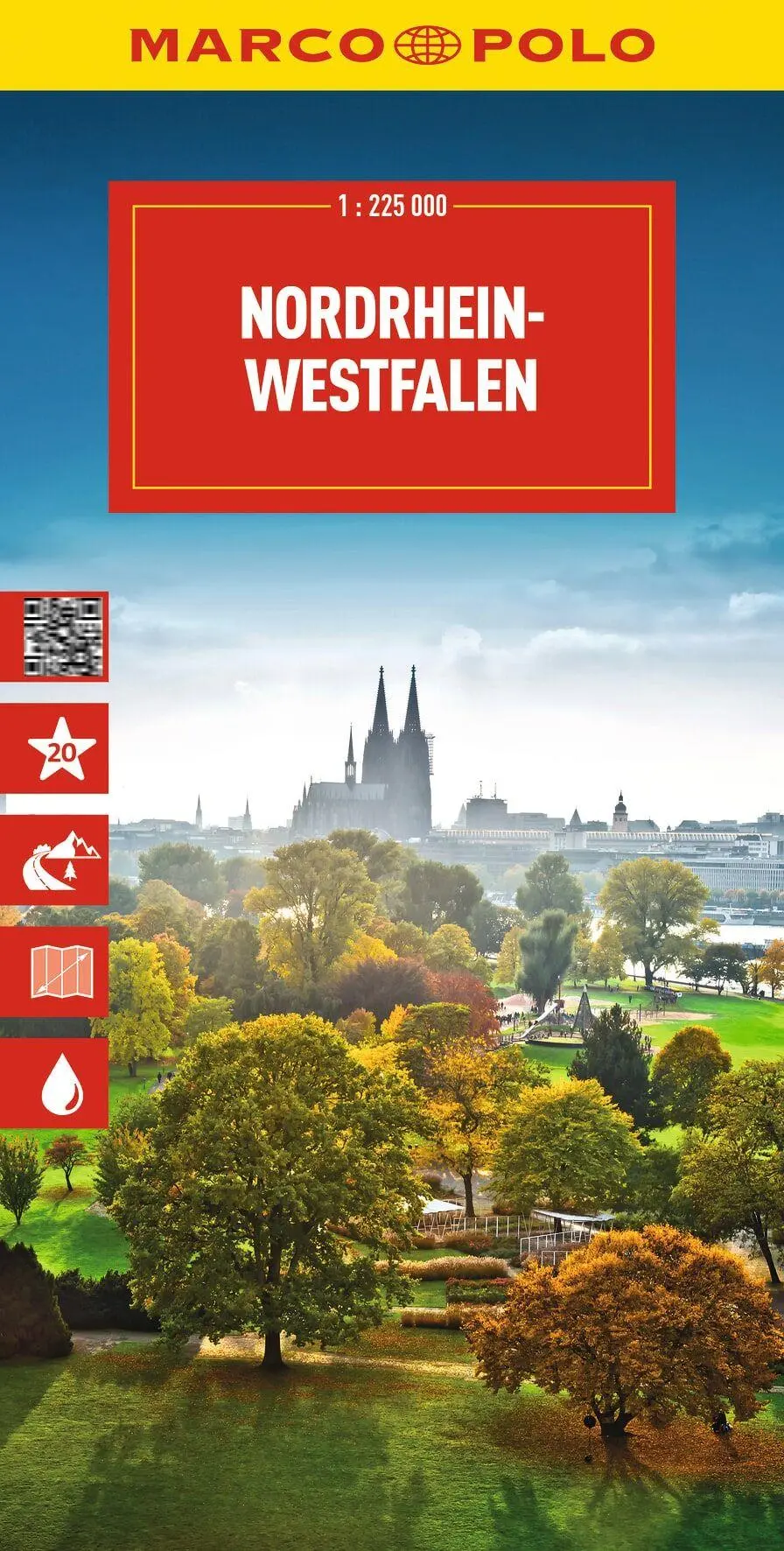 Cover: 9783575018540 | MARCO POLO Reisekarte Deutschland 05 Nordrhein-Westfalen 1:225.000