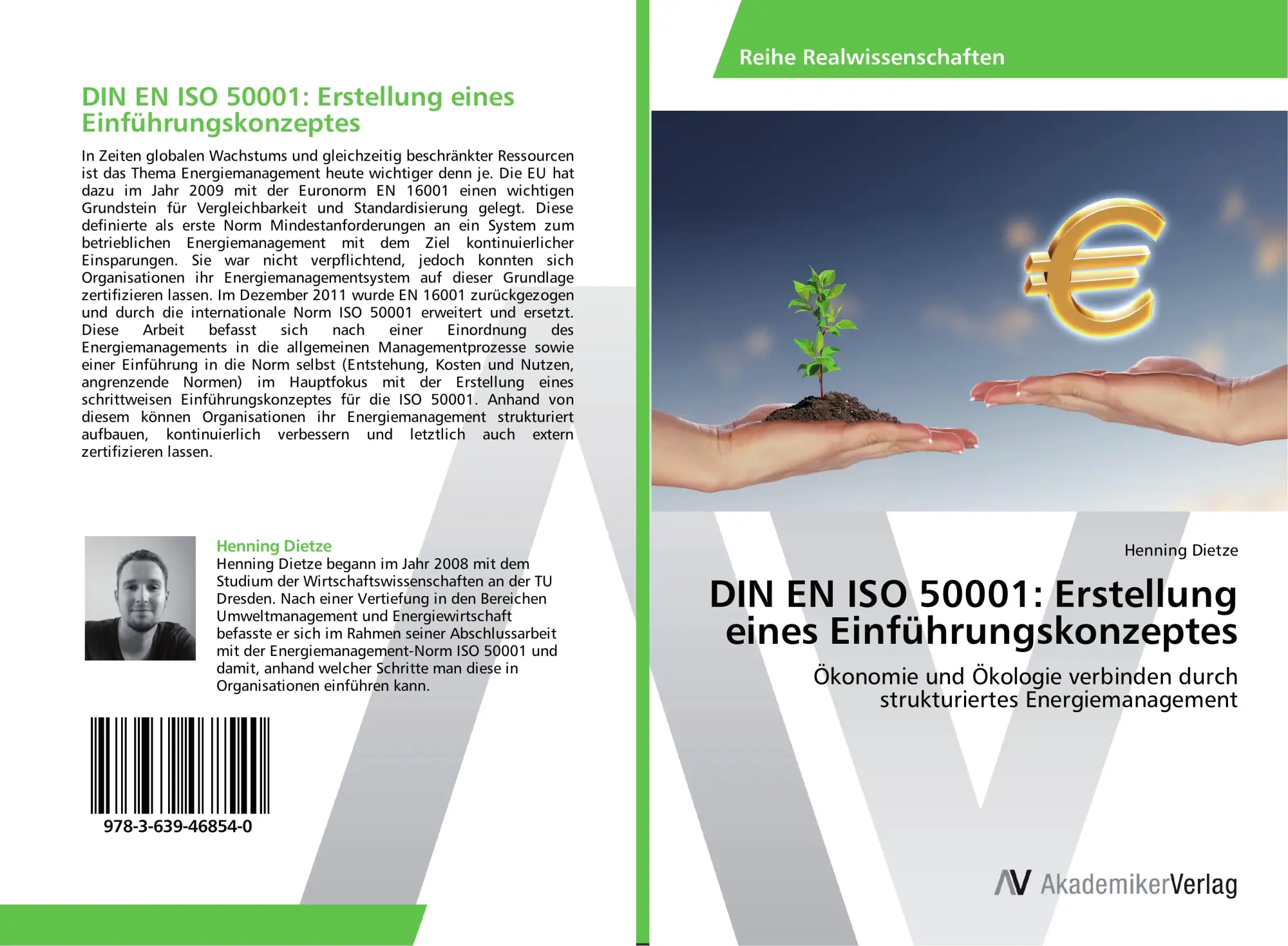 Cover: 9783639468540 | DIN EN ISO 50001: Erstellung eines Einführungskonzeptes | Dietze