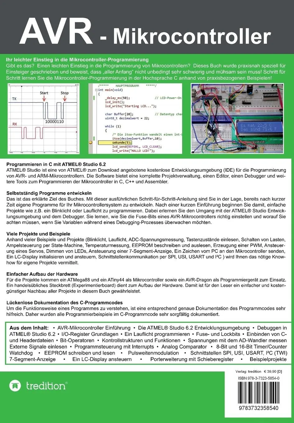 Rückseite: 9783732358540 | AVR Mikrocontroller - Programmierung in C | Heimo Gaicher | Buch Rückseite: 9783732358540 | AVR Mikrocontroller - Programmierung in C | Heimo Gaicher | Buch