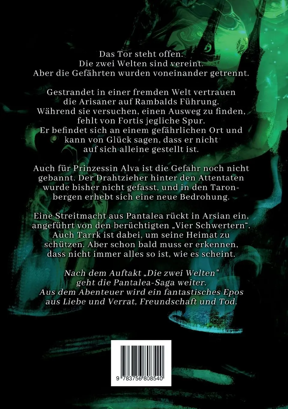Rückseite: 9783756808540 | Die vier Schwerter | Die Pantalea-Saga Teil 2 | Markus Seirer | Buch