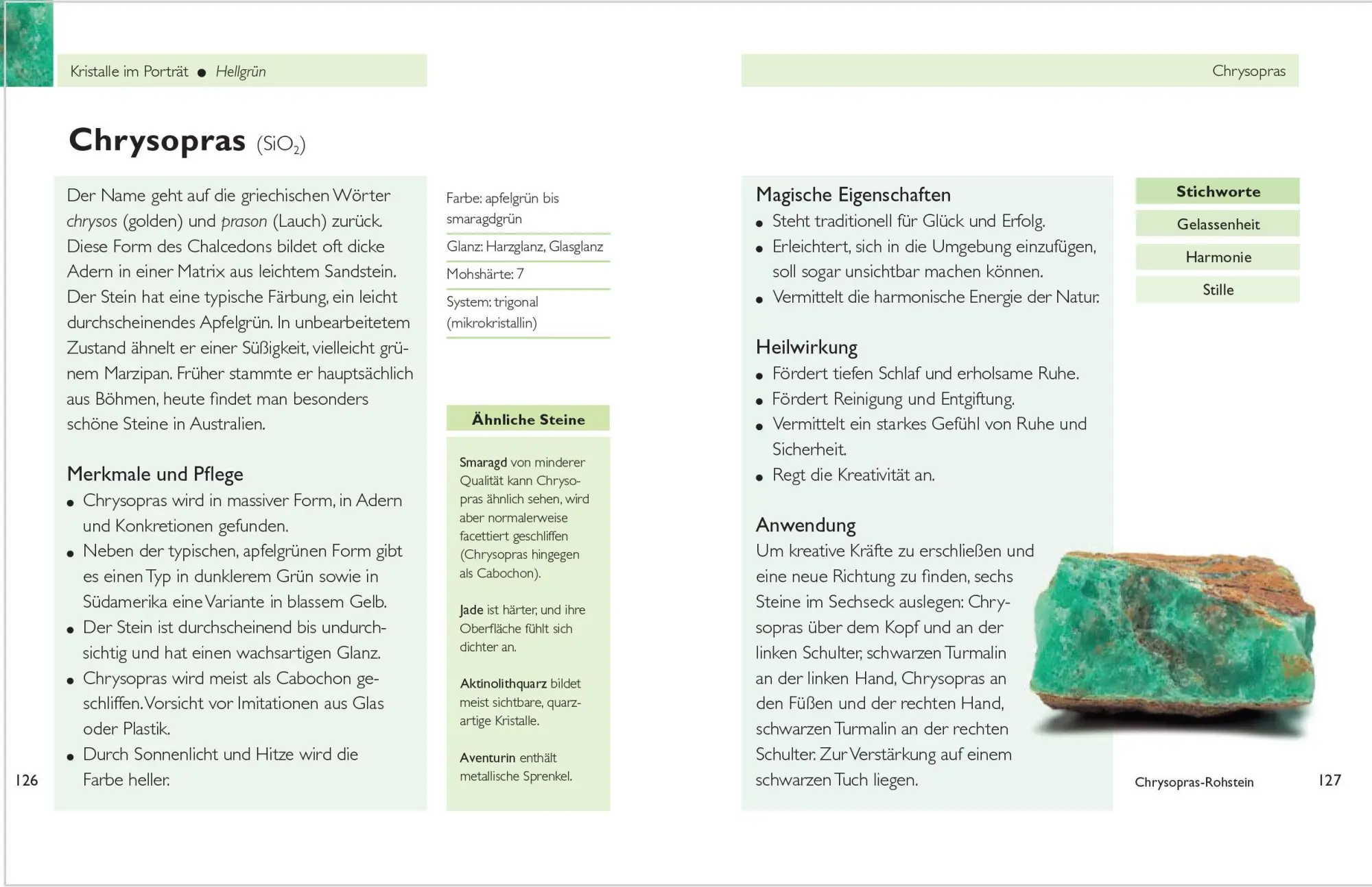 Bild: 9783809438540 | Handbuch Heilsteine | Simon Lilly (u. a.) | Taschenbuch | 288 S.