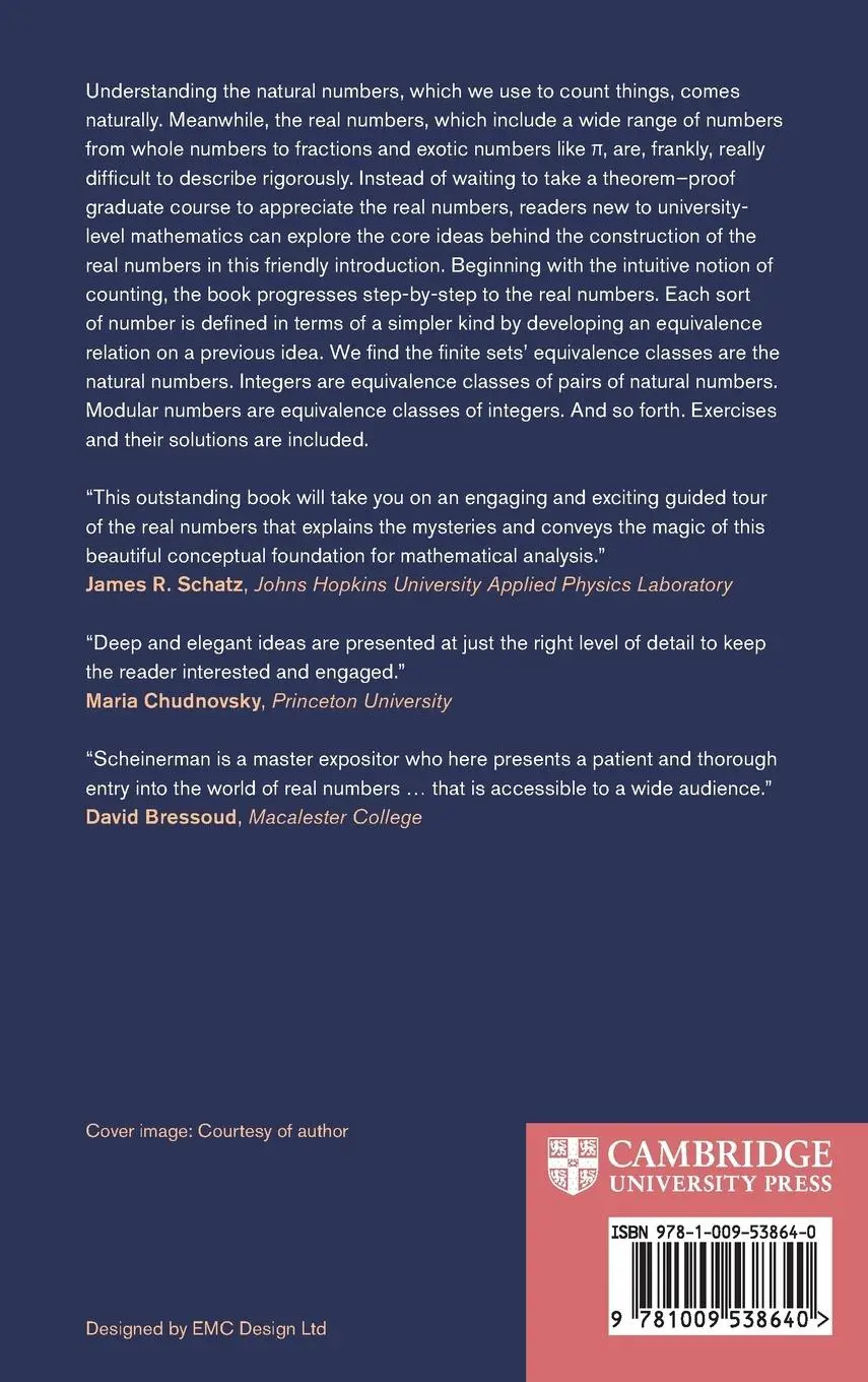Rückseite: 9781009538640 | From Counting to Continuum | Edward Scheinerman | Buch | Englisch