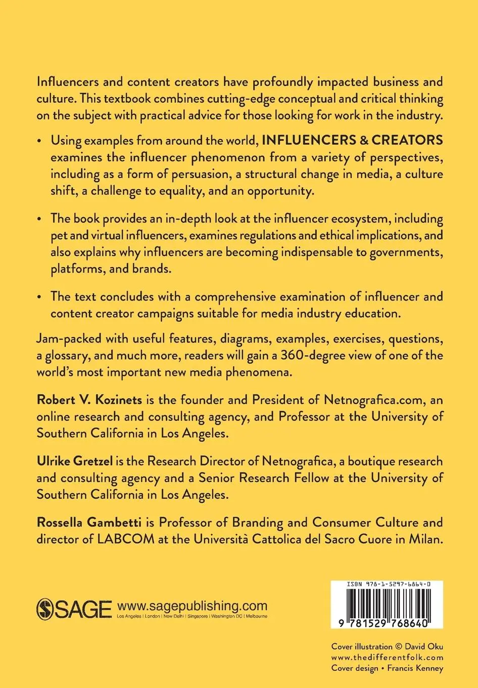 Rückseite: 9781529768640 | Influencers and Creators | Business, Culture and Practice | Buch