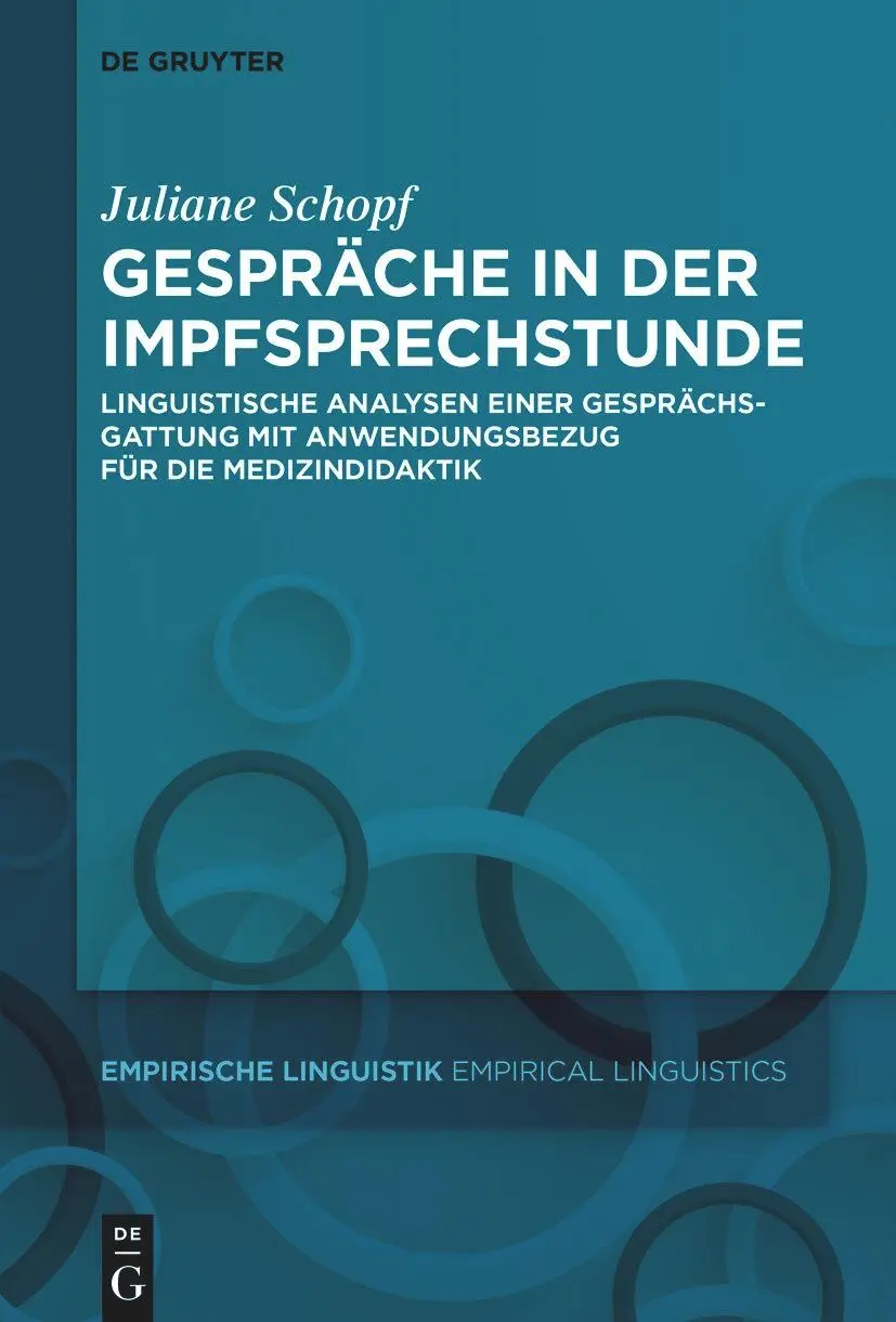 Cover: 9783111518640 | Gespräche in der Impfsprechstunde | Juliane Schopf | Buch | IX | 2024